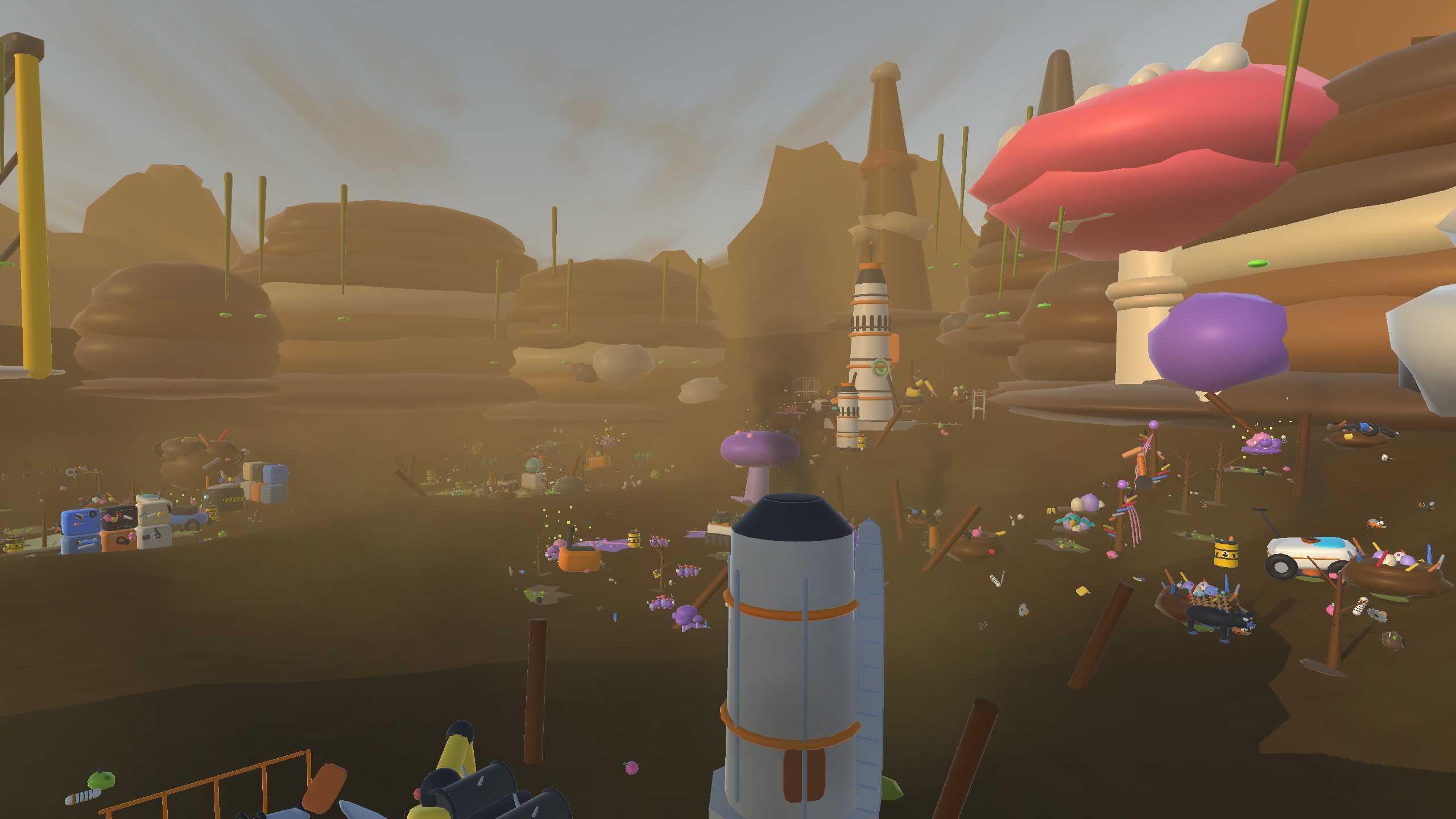 Scrapfall's Spore Fields under smog at Habitability 8